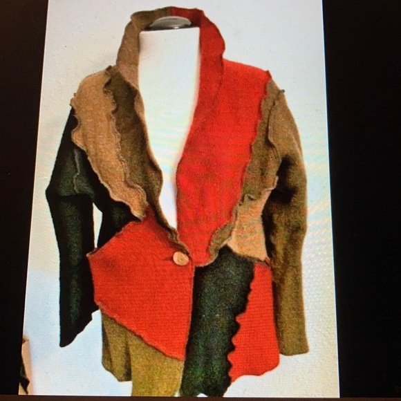 CB Wraps by Canvasbacks wool cardigan size s - Picture 9 of 12